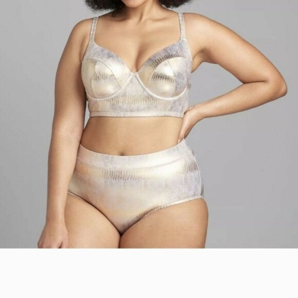 Gold Women's Swim Intimates Set